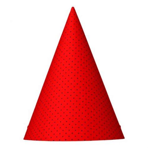 Party Hat Red With Dark Blue Dots Zazzle Kids Birthday Party