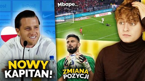 Piotr Zieliński KAPITANEM REPREZENTACJI Giroud ZAGRAŁ jako BRAMKARZ