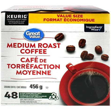 Great Value Medium Roast Coffee 48 Count Walmartca