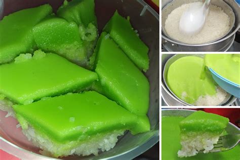 Cara Masak Kuih Seri Muka Pandan Paling Mudah Sedap