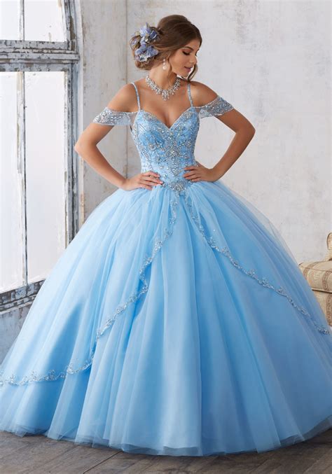 Venta Vestidos De Quinceañera Celeste En Stock