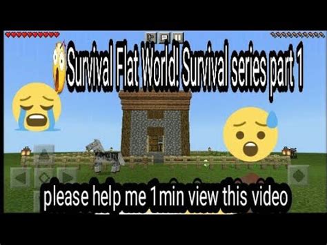 Survival Flat World Survival Series Part Minecraft Youtube