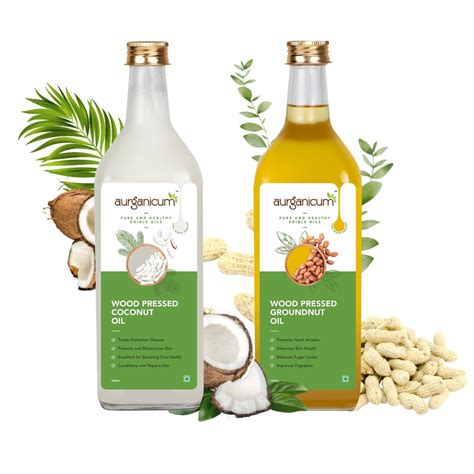 Wood Pressed Coconut Oil And Groundnut Oil Combo At Rs 549 00 Bhagwanpura Id 2850886704230