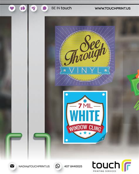 🟣 See-Through Window Vinyl -... - Touch Printing Services | Facebook
