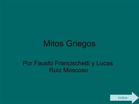 Mitos Griegos Ppt