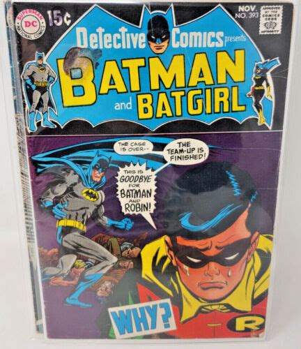 Detective Comics 393 Silver Age Batgirl Back Story 1969 4 5 Ebay