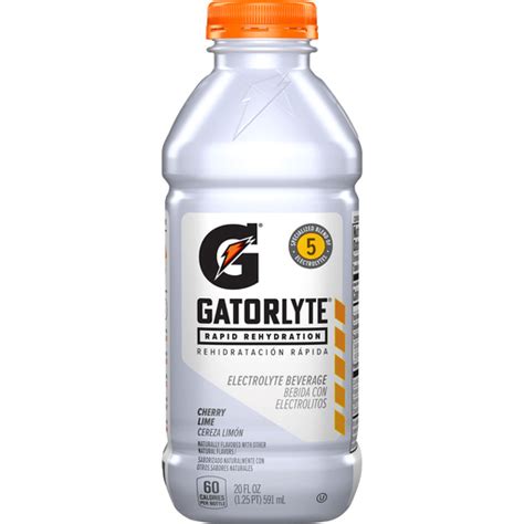 Gatorade Gatorlyte Rapid Rehydration Electrolyte Beverage Cherry Lime