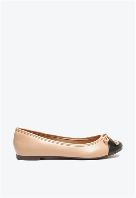 Sapatilha Nude E Preta Anacapri Bicolor Zz Mall