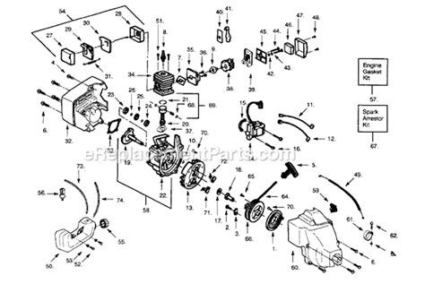 Poulan Pro Ppb250e Fuel Line Diagram