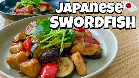 Japanese Swordfish Stir Fry Recipe Youtube