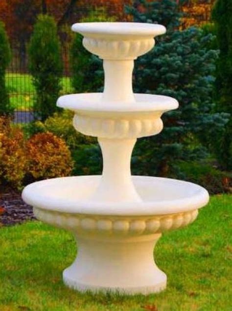 Casa Padrino Barock Springbrunnen Sandfarben Ø 120 x H 171 cm