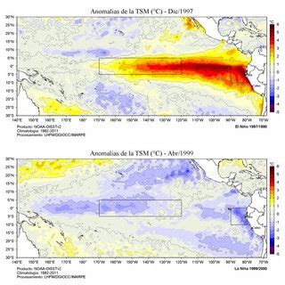 Variabilidad De La Temperatura Superficial Del Mar Durante Los Eventos