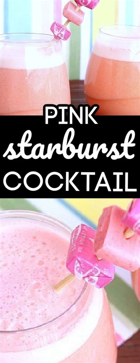 Pink Starburst Cocktail Pink Starburst Vegan Cocktails Easy Mixed