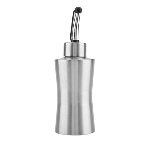 Stainless Steel Oil Bottle 220ml Oil Containers Oil Dispenser Bottle