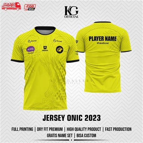 Jual Jersey Gaming Kaos Baju Onic Anak Dewasa Free Nickname