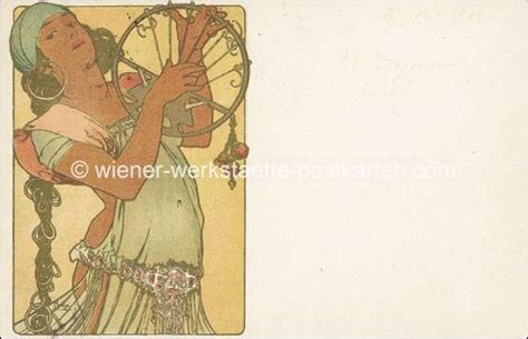 Litho Ak Alphonse Mucha Alle Karten Kl M Ngel Um Eine