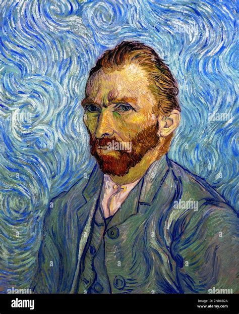 Self Portrait Painting Vincent Van Gogh Post Impressionism 1889