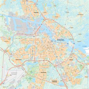 Digitale Plattegrond Van Gemeente Amsterdam Kaart Plattegrond