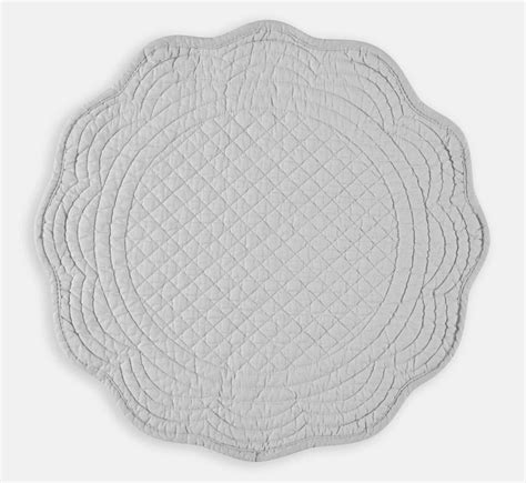 Round Quilted Placemat Set Of 4 Etsy