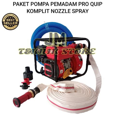 Jual Paket Pompa Pemadam Pro Quip Komplit Jet Nozzle Selang Meter