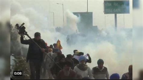 Farmers Protest Police Fire Tear Gas Detain Agitators Heading To Delhi India News