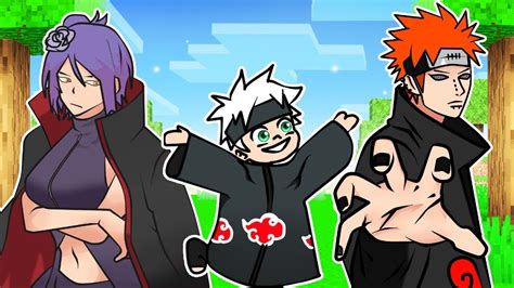 FUI ADOTADO Pela AKATSUKI No Minecraft YouTube