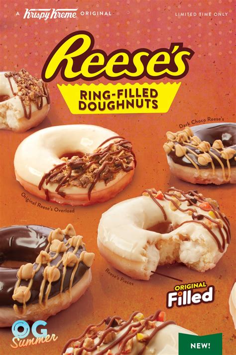 Krispy Kreme Introduces Reeses Ring Filled Donuts