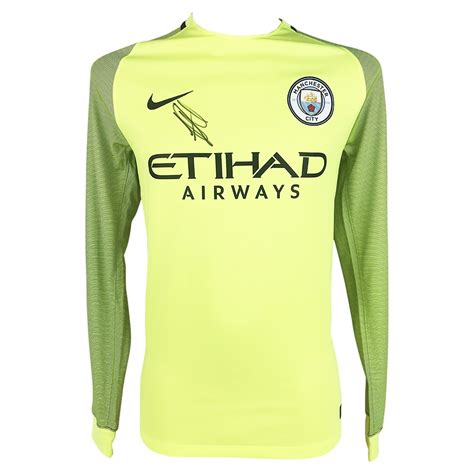 Signed Ederson Shirt Manchester City Premiership Winner Autograph