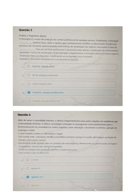 Prova presencial 1 chamada gabarito AVA Pensamento Científico