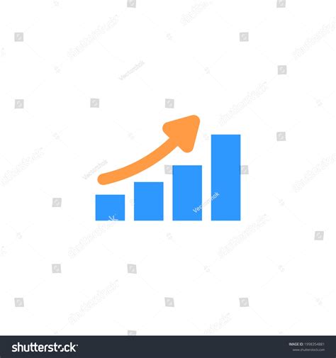 Growth Arrow Chart Vector Flat Icon Stock Vector (Royalty Free ...