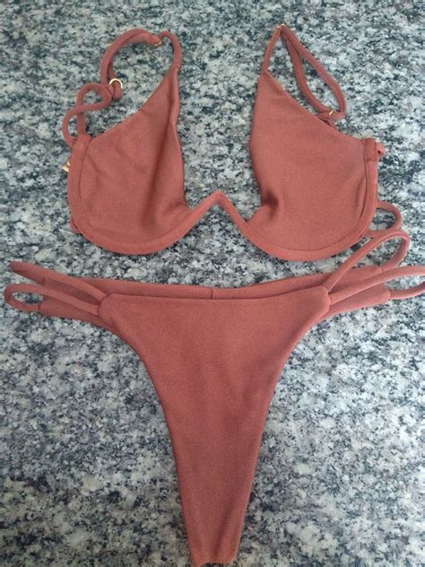 Biqu Ni Ros Naked Moda Praia Feminina Naked Nunca Usado