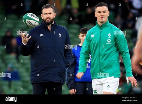 Ireland Head Coach Andy Farrell During The Guinness Six Nations Match