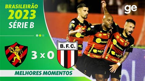 SPORT 3 X 0 BOTAFOGO SP MELHORES MOMENTOS 7ª RODADA BRASILEIRÃO