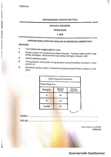 Pdf Scanned With Camscanner Kertas Soalan Ini Mengandungi Dua