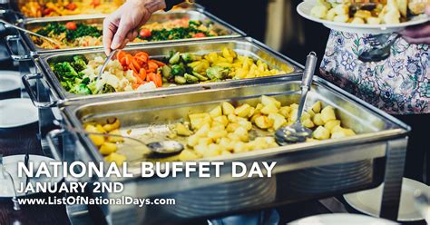 JANUARY 2ND NATIONAL BUFFET DAY - List Of National Days