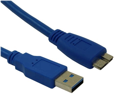 My Cable Mart 3ft Usb 3 2 Gen 1 Superspeed 5gbps Type A To Micro B Male Cable Blue