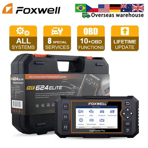 Foxwell Nt Elite Obd Scanner Car Diagnostic Tools All System Obd