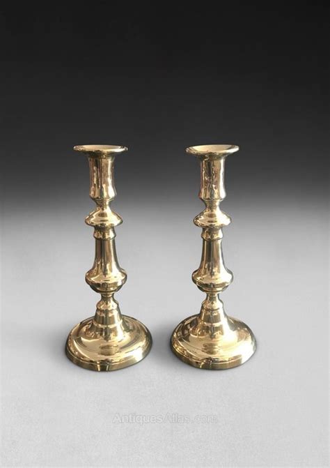 Antiques Atlas Pair Of George Iii Brass Candlesticks