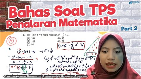 BAHAS SOAL TPS Penalaran Matematika Part 2 YouTube