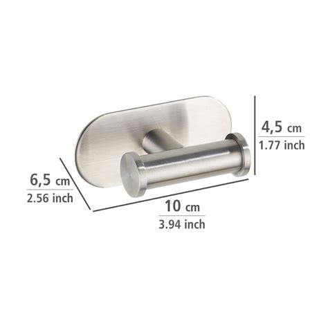 Wenko Turbo Loc Edelstahl Wandhaken Duo Orea Matt 273180