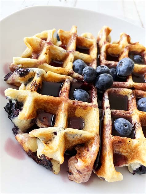 Blueberry Waffles The Skinny Fork