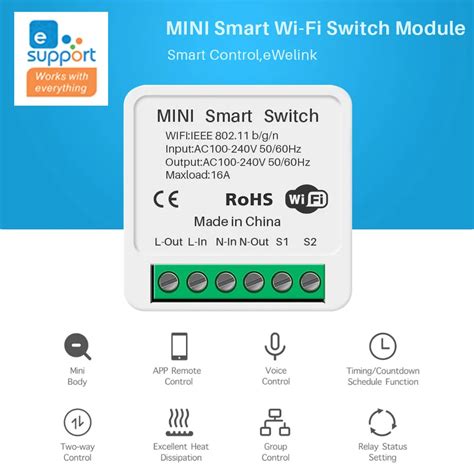 Ewelink A Mini Diy Wifi Smart Switch Support Two Way Control Smart