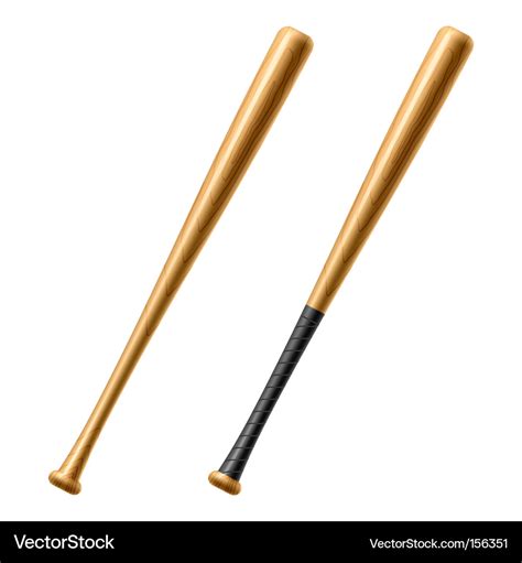 Baseball Bat Royalty Free Vector Image Vectorstock