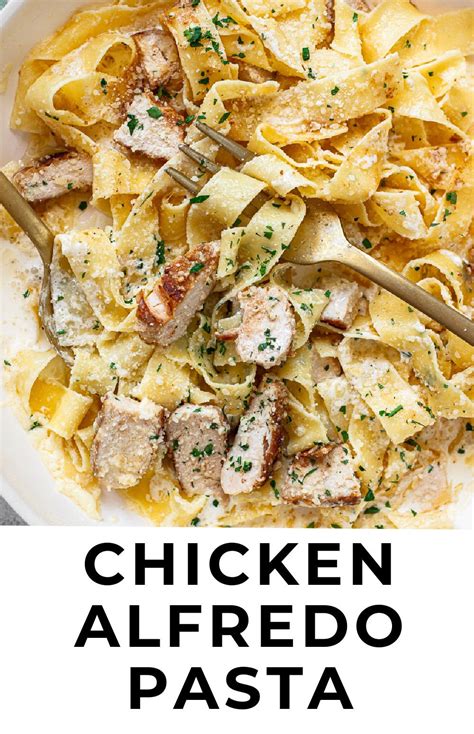 Homemade Chicken Alfredo Pasta - Familystyle Food