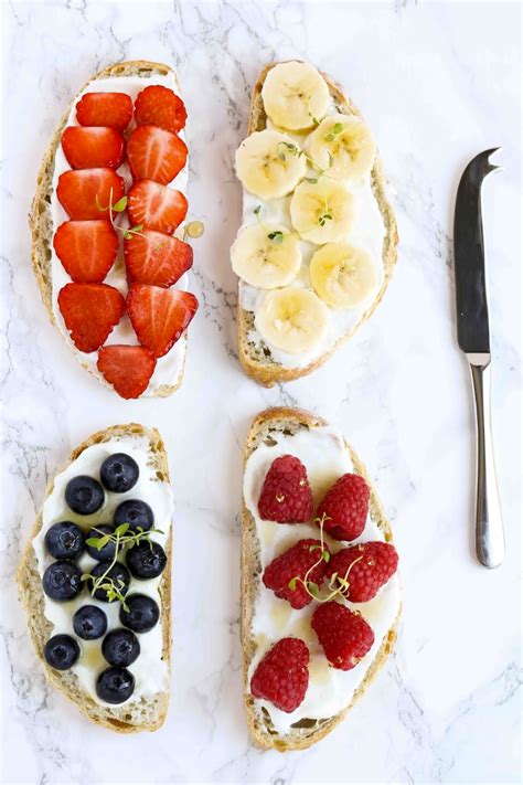 Tostadas con frutas Tengo un horno y sé cómo usarlo Yummy Delicious