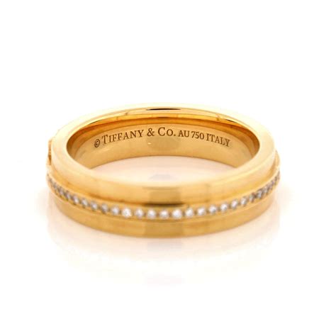 Tiffany And Co T Two Ring 18k Yellow Gold And Diamonds Narrow For Sale