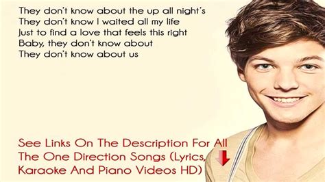 Lyrics One Direction They Don T Know About Us 1D Lyrics On