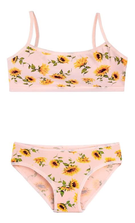 Kit Conjunto Lingerie Menina Crian A Sutia E Calcinha Top Mercadolivre