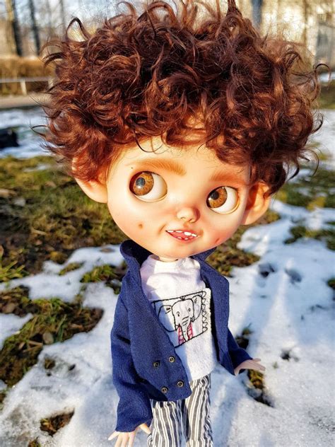 Excited To Share This Item From My Etsy Shop Blythe Custom Doll Boy Ooak Art Custom Dolls