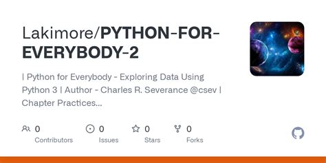 GitHub Lakimore PYTHON FOR EVERYBODY 2 Python For Everybody